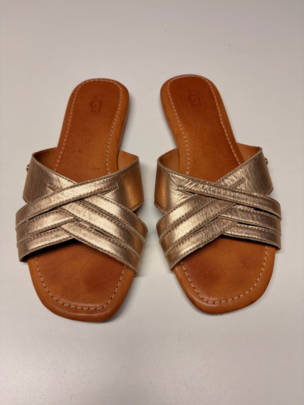 UGG Kenleigh Slide Sandals, metallic